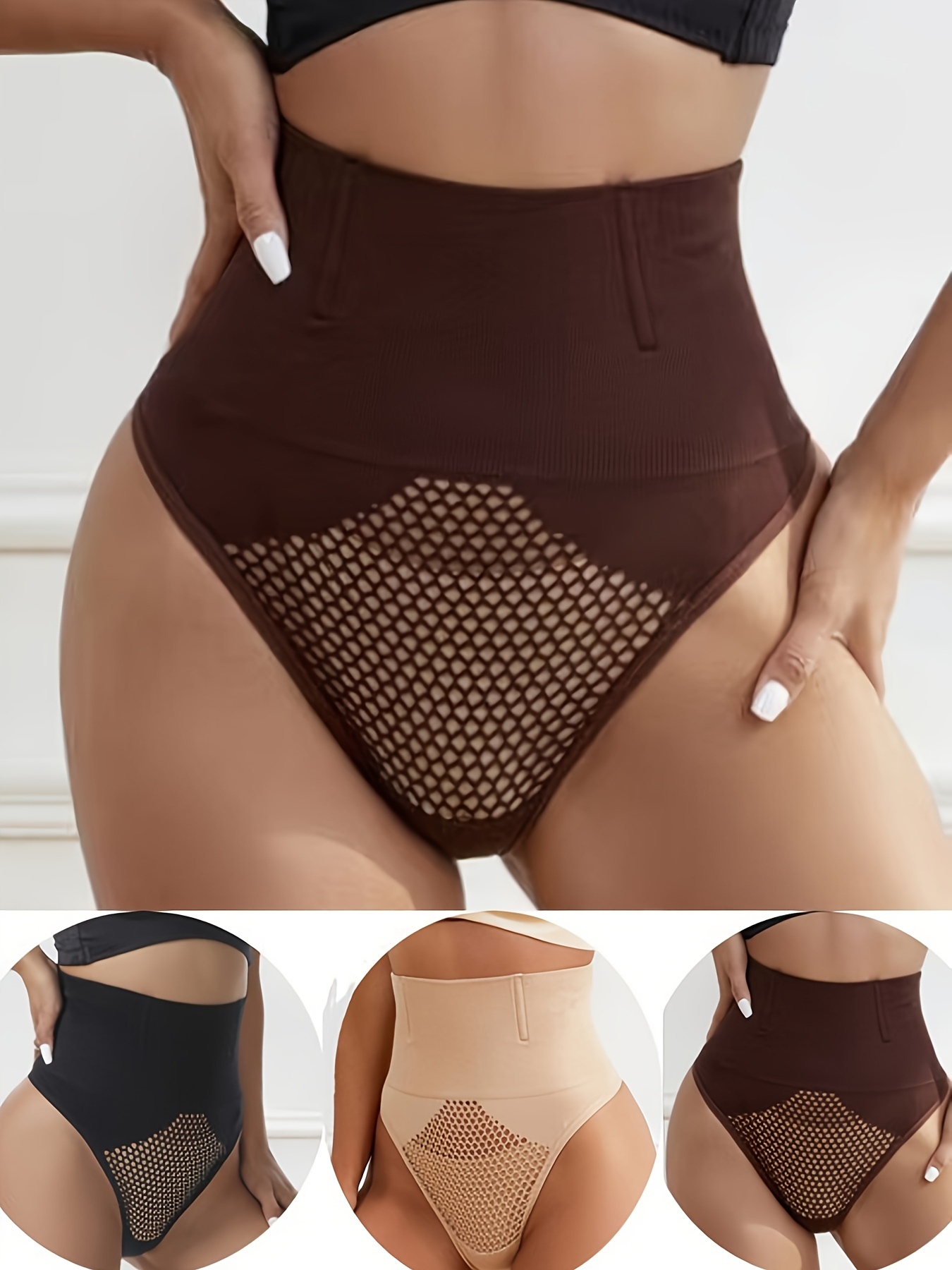 Tanga Moldeadora De Una Pieza Para Mujer, Tanga Con Control De Barriga,  Cintura Media Alta, Bragas Moldeadoras, Moda de Mujer