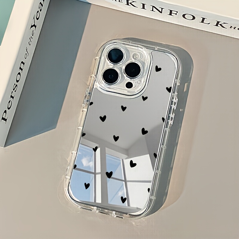 TEMU Phone Case: 2 Suitable For Iphone 16 Pro Max/15pro/14 Plus/13/12/11/7plus/xsmax/xr Mirror Phone Case, Shock-absorbing, Anti Slip, Lightweight,
