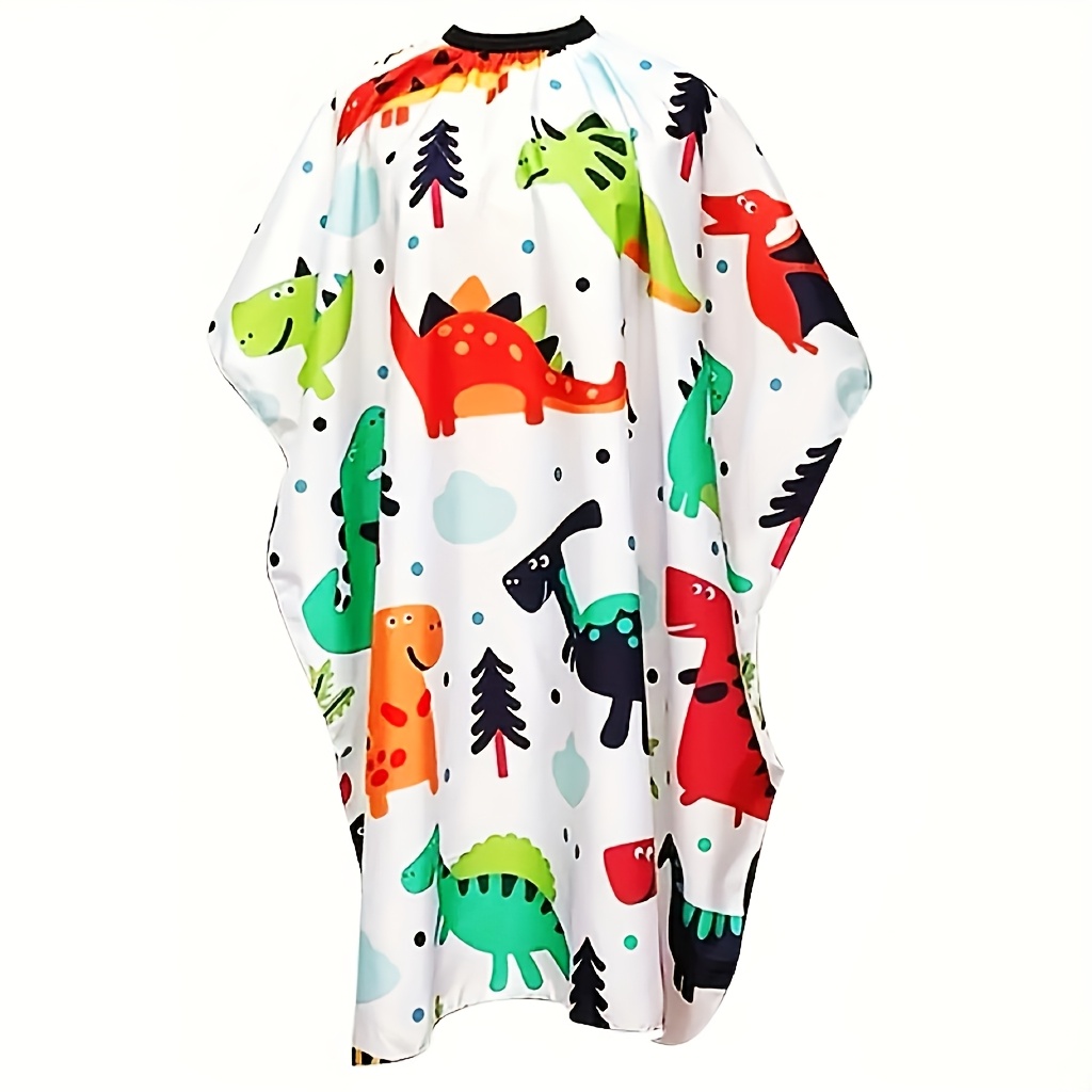 TEMU Cartoon Large Dinosaur Home Hair Cutting Cape For High-end Hair Trimming