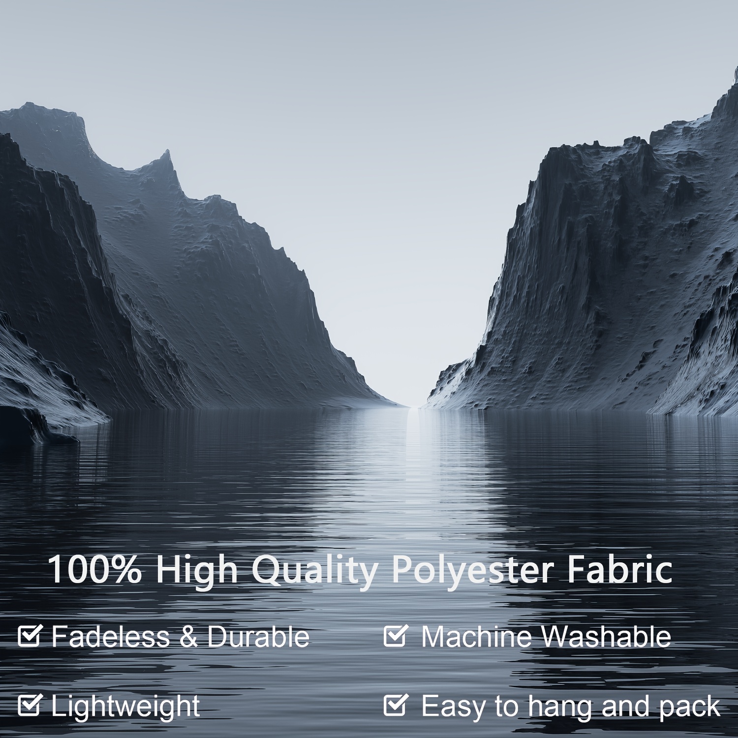 Mountain Sea Landscape Wall Hanging Tapestry For Home Room Decor_voghion.com