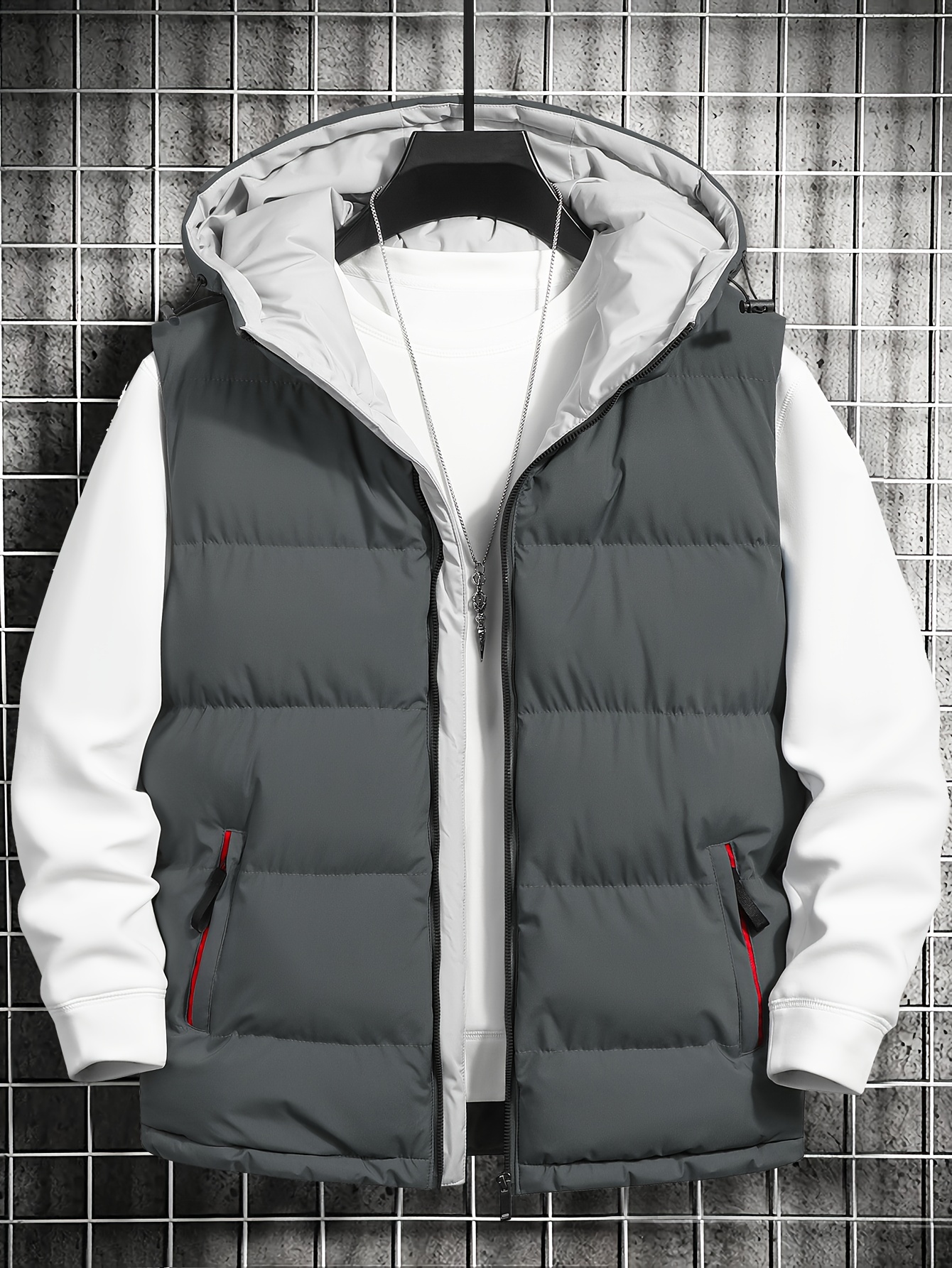 Grey winter clearance vest