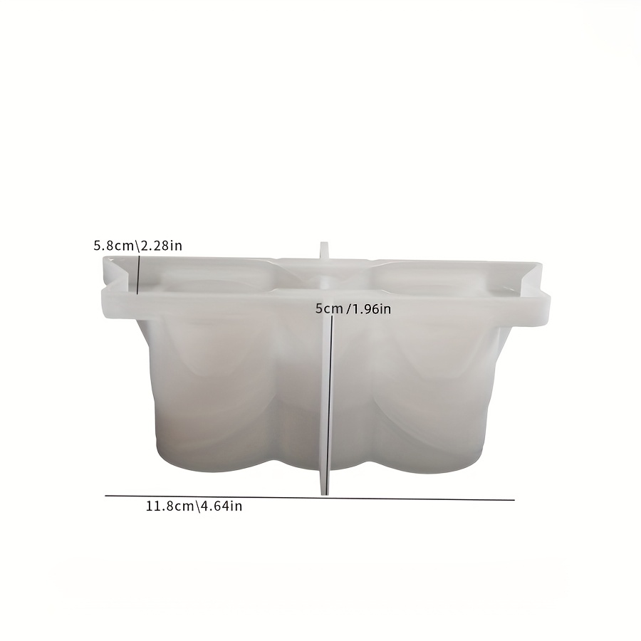 TEMU Moule en pour nœud papillon, bougeoir, ornements, idéal pour la fabrication de bougies en à compte-, produits d'aromathérapie, décorations et ,