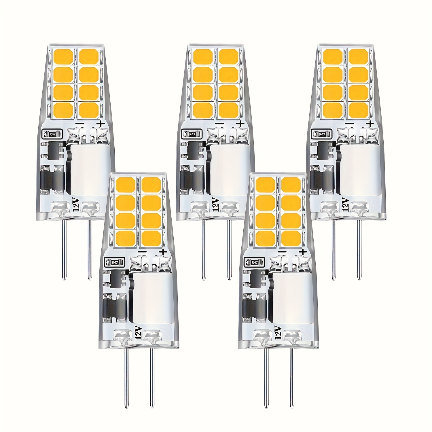 Image of G4 Led Bulb Acdc/12v Bi Pin Base Bulb 2w 16beads G4 Warm White 2700k/cool White 6000k Suitable For Hall Lamps And Bedroom Lamps 5pcs/10pcs
