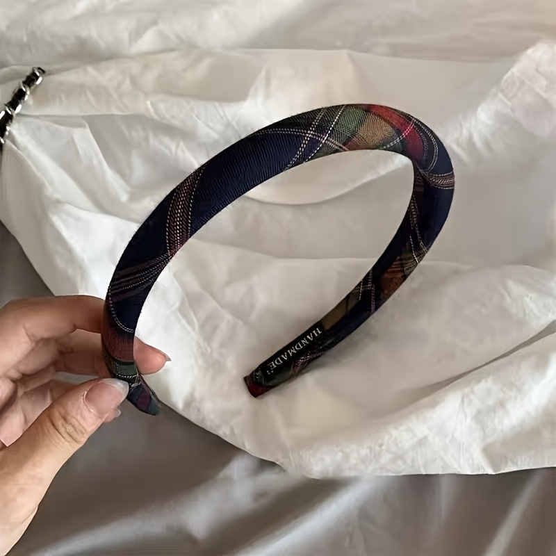 Image of British-style Vintage Versatile Headband, Elegant And Fashionable High Crown Pressure Hairband For