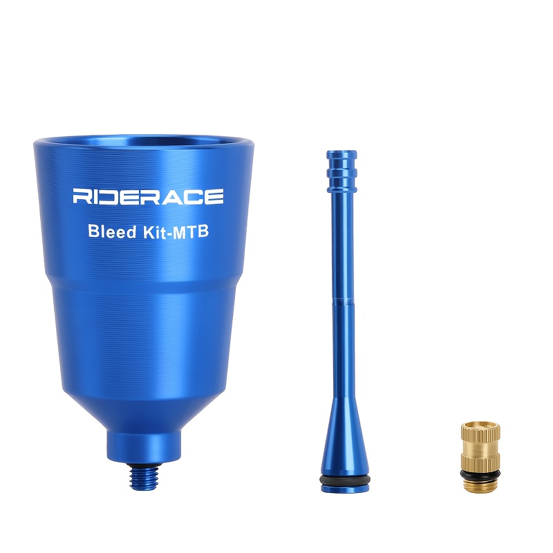 TEMU RIDERACE Kit di riparazione per spurgo freni a disco idraulici da MTB per mountain bike, imbuto per olio per bicicletta, kit di spurgo con