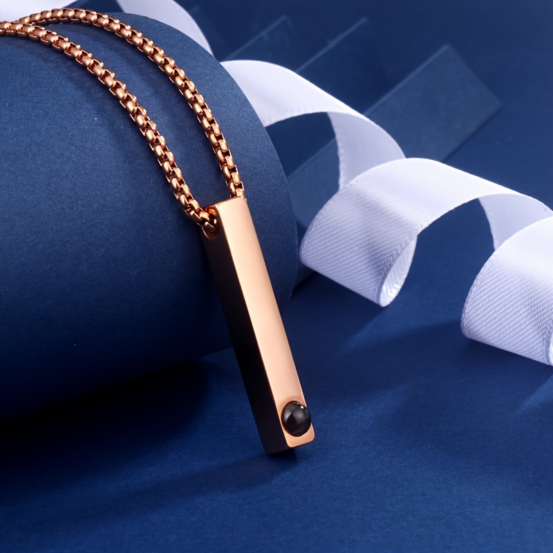 personalized stainless steel men' bar bar square bead Temu Nigeria