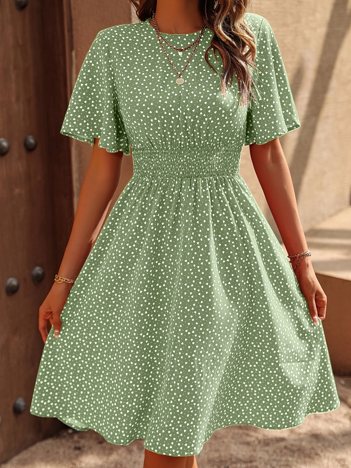 New A-* Waist-cinching Dress