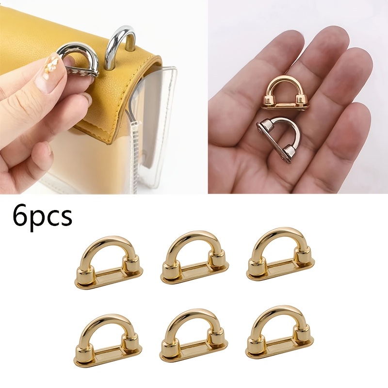 

Set Of 6 -shaped Buckles Suitable For Handbags And Shoulder Straps - Adjustable Chain Suitable For Luggage And Fashion Accessories