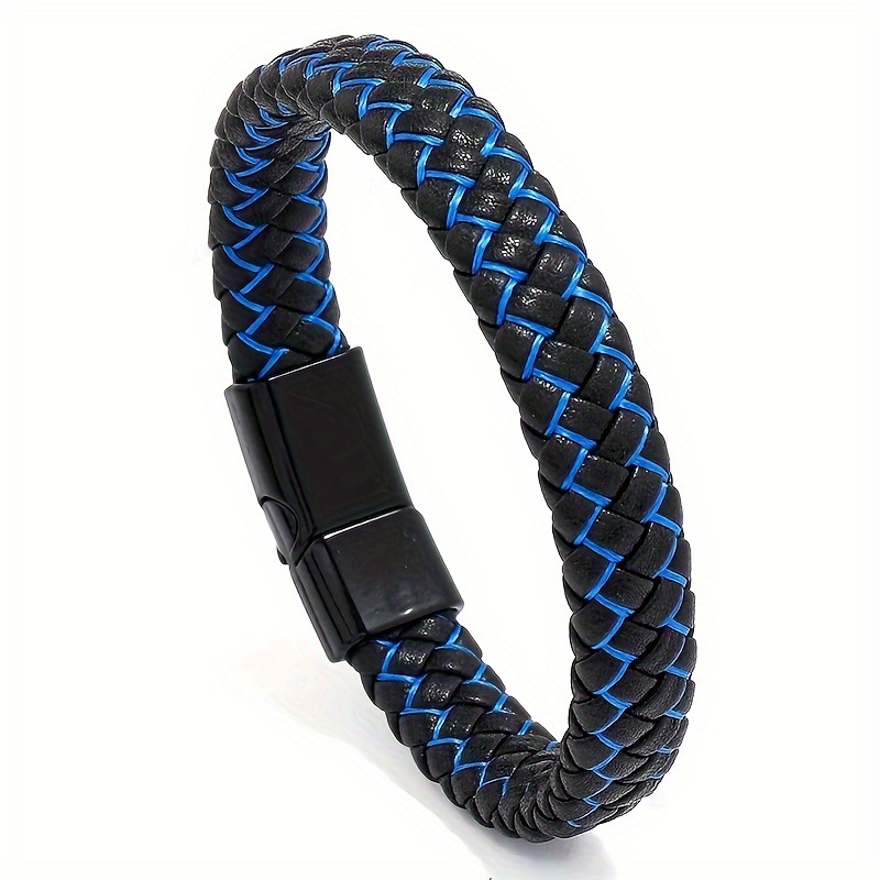 1pc European And , Hand-retro Leather Bangle, Fashion Creative Bangle, Multilayer Bangle, Pu Leather Jewelry
