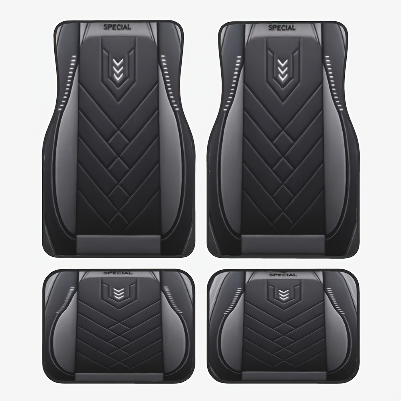 

Premium Anti-slip Car Floor Mats 4pcs Set - Fits Most Vehicles, Pe Material, Enhances Your Ride's Aesthetics