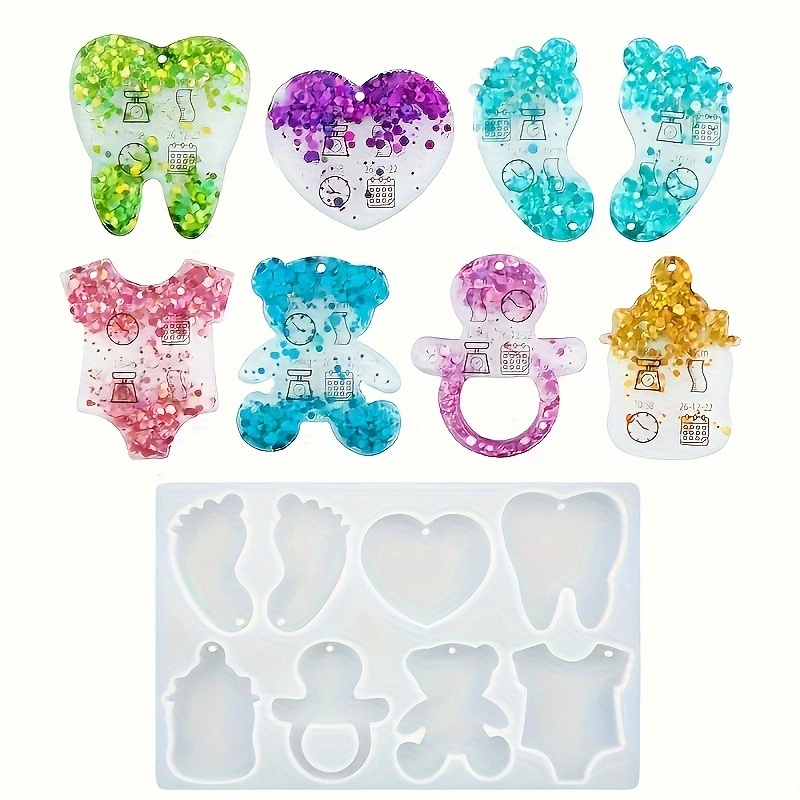 

& Love Pendant Keychain Silicone Resin Mold Craft Diy Mould Crystal Epoxy Resin Casting Molds Candle Concrete Molds