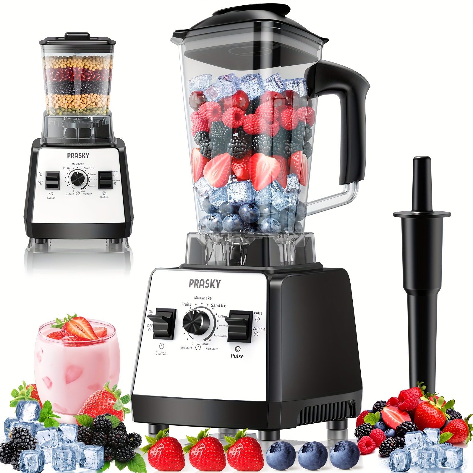 Professional Blender, Smoothies Blender with 2 Containers, 68oz... product image 12