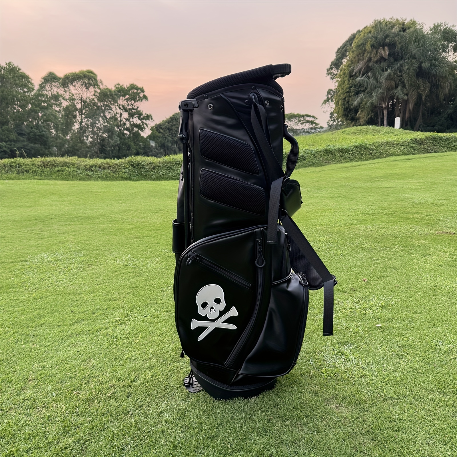 lightweight golf stand bag skull design high quality durable