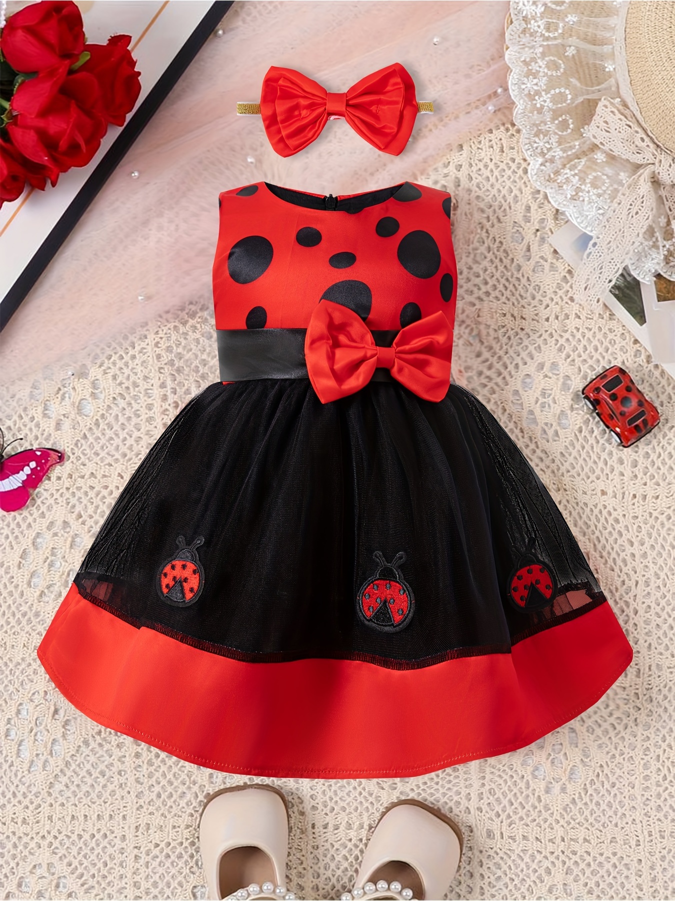baby girl princess cake smash dress outfit ladybug - Temu New Zealand