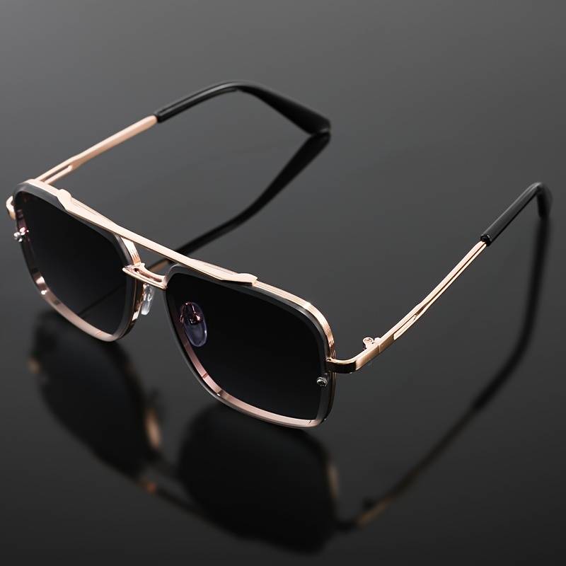 NEW Elegant Luxury Trend Driving Sunglasses Gold Big Frame Oversized Square  For Man and Women Sunglasses