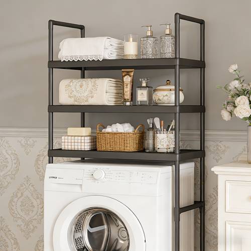 3 tier metal storage rack organizer space saving washing machine toilet organizing shelf suitable for organizing items in bedrooms bathrooms kitchens offices and laundry room extension areas sturdy construction mothers day
