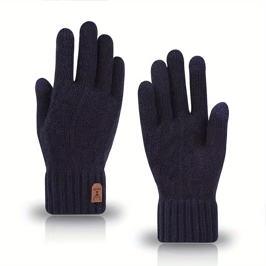 Men's Thermal Winter Gloves with Touchscreen Compatibility