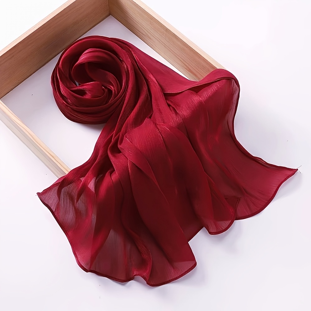 Dopamine Color Fine Sequined Neck Scarf, All-Season Accessory