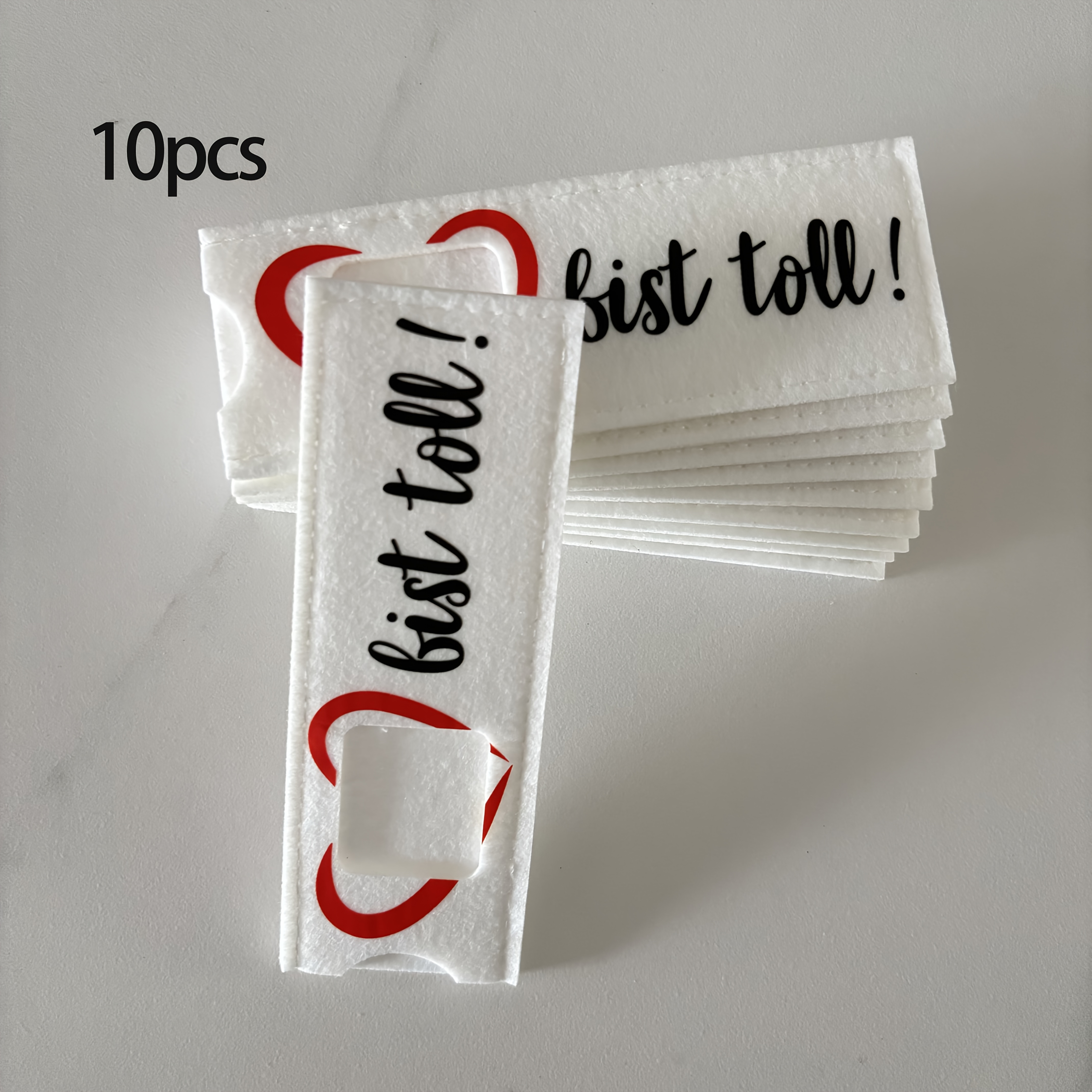 Image of Gift For Her/him 5/10pcs Felt Party Gift Box Packaging - German "du Bist Toll" Chocolate Packaging Box, Gift, Motivational Gift For Men, Women, , Colleagues
