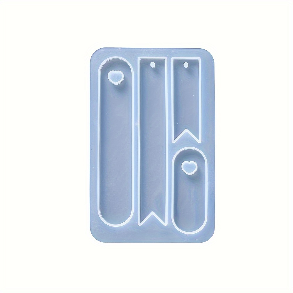 Diy Heart-shaped Bookmark Silicone Mold For Epoxy Resin Crafts - High-quality Casting Tool For Unique Book Decorations, 12.4x8cm, Oval, Making Tools
