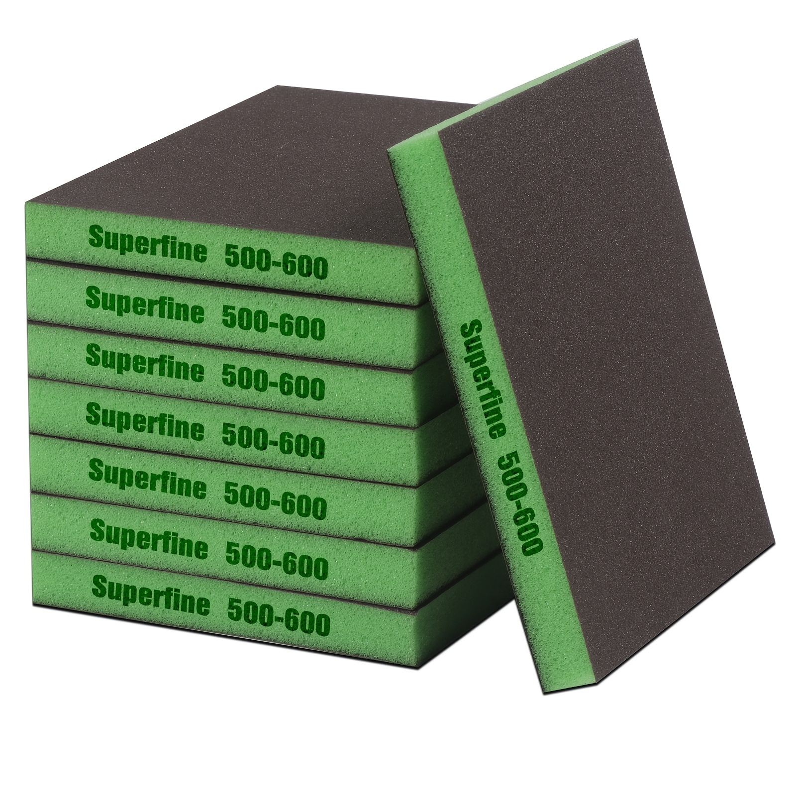 TEMU Set da 8 pezzi di dischi abrasivi a spugna versatili a , facili da trasportare, adatti per lucidatura auto e mobili, grane: 120-180 / 240-320 /