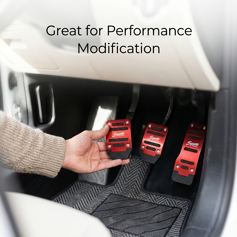 TEMU Car Anti-slip Pedal Set Suitable For Automatic & Manual Transmission Vehicles, Non-slip Brake & Accelerator Pedals, Compatible For Car, Trucks,