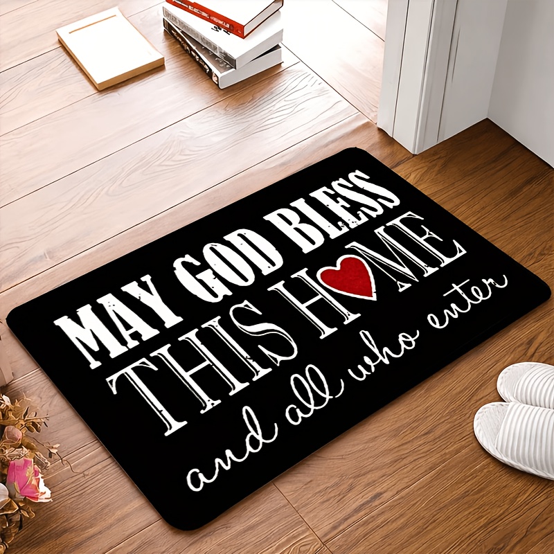 TEMU 1 Flannel Floor Mat, Suitable For Living Room/bedroom/bathroom/reading Area, Decoration Doormat