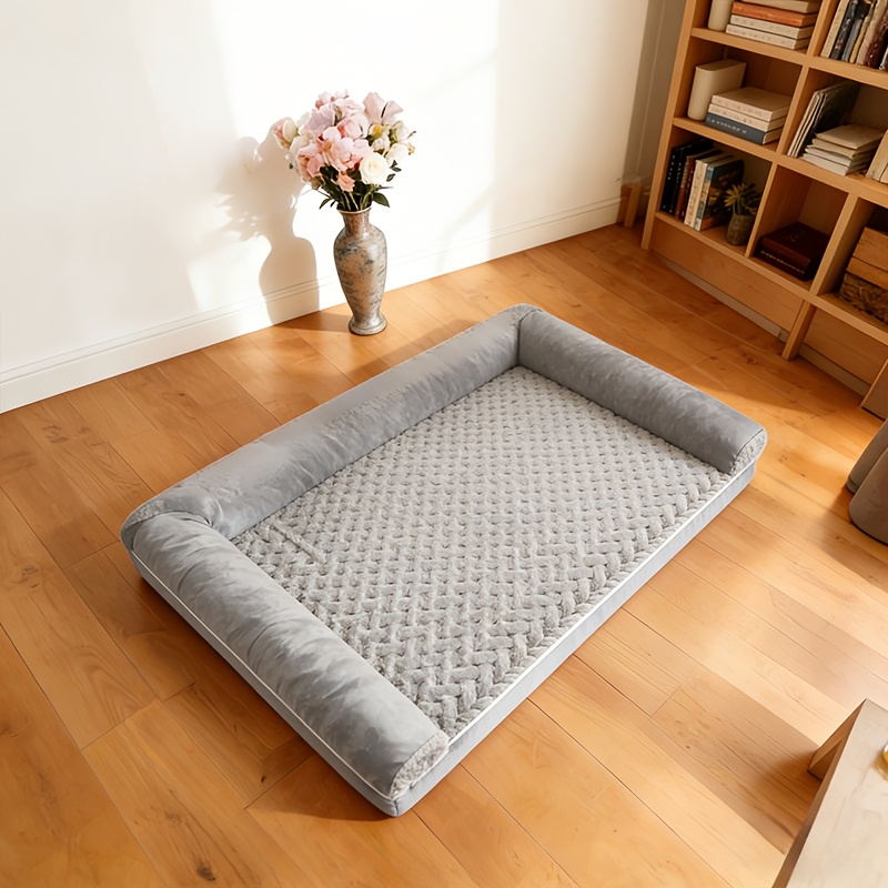 TEMU Christmas Dog Sofa Bed (2 Colors, 3 Sizes) - 3-sided Neck Support Orthopedic Pet Bed | , , , Scratch/chew Proof For Small, Medium & Large Pets