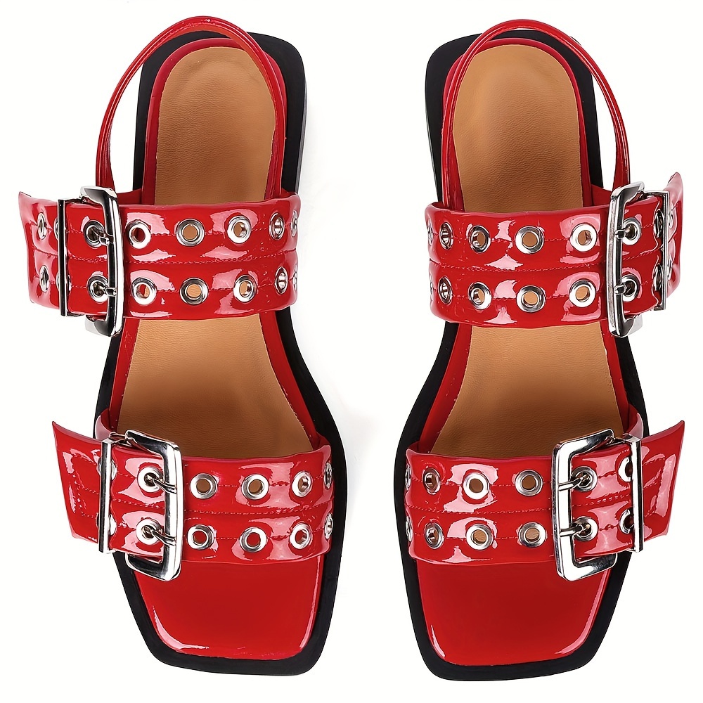 

Women Sandals Wide Buckle Ballet