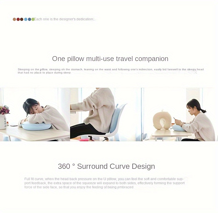 travel neck pillow u shaped soft memory foam particle lightweight spandex cover ergonomic hand wash only neck support for office nap car and airplane rest grey details 6