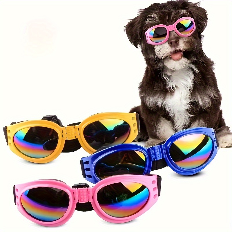 1pc of collapsible dog glasses suitable for   a stylish   with adjustable shoulder straps suitable for small and medium sized dogs Product details 3
