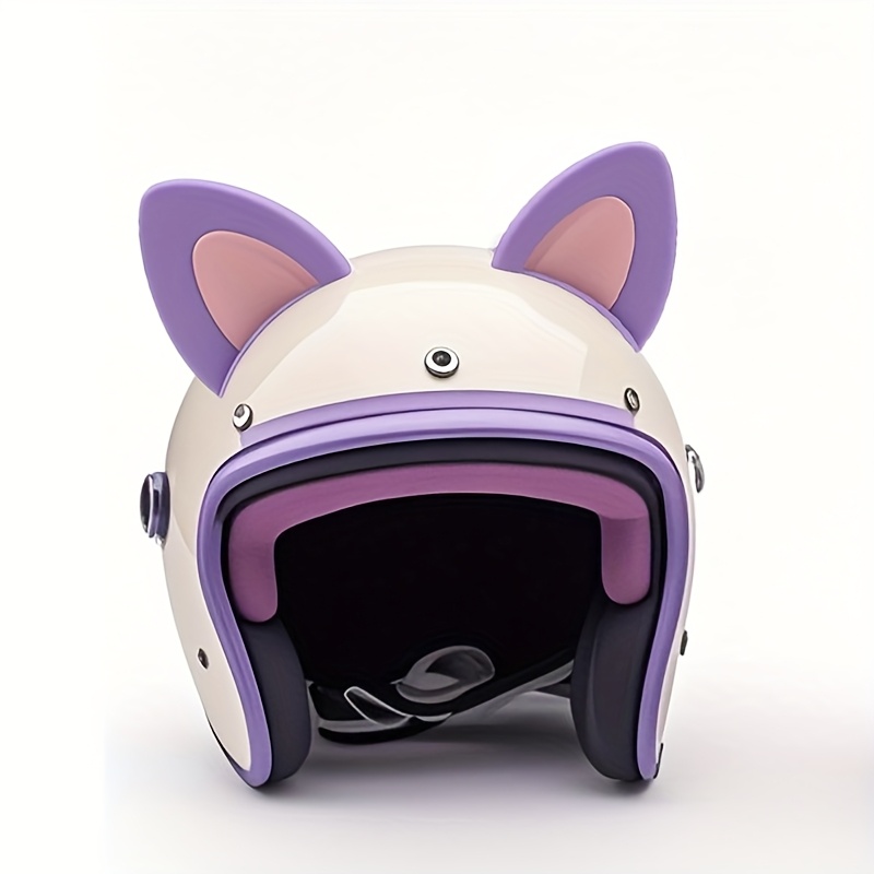 Katzenohren Kopfbedeckung - Plüsch Ohren Für Motorradhelme & Caps