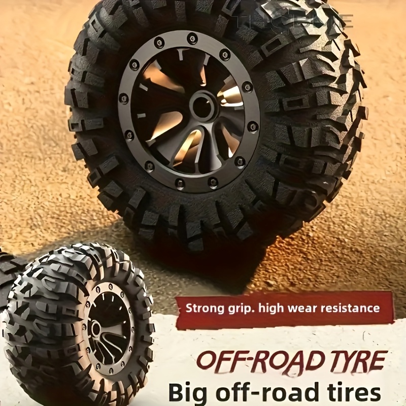 High-Speed RC Off-Road Truck with All-Terrain Performance, 2.4GHz Remote Control, 30+ MPH Racing, USB-Rechargeable, All-Terrain Tires for Kids, Adults, Birthday & Friday Gifts - Red/Yellow Racing Car, Outdoor Adventure, Sporty Look, Sturdy Build, Adult Hobby, Rugged Design, Rechargeable Battery, Remotecontrolled Vehicle