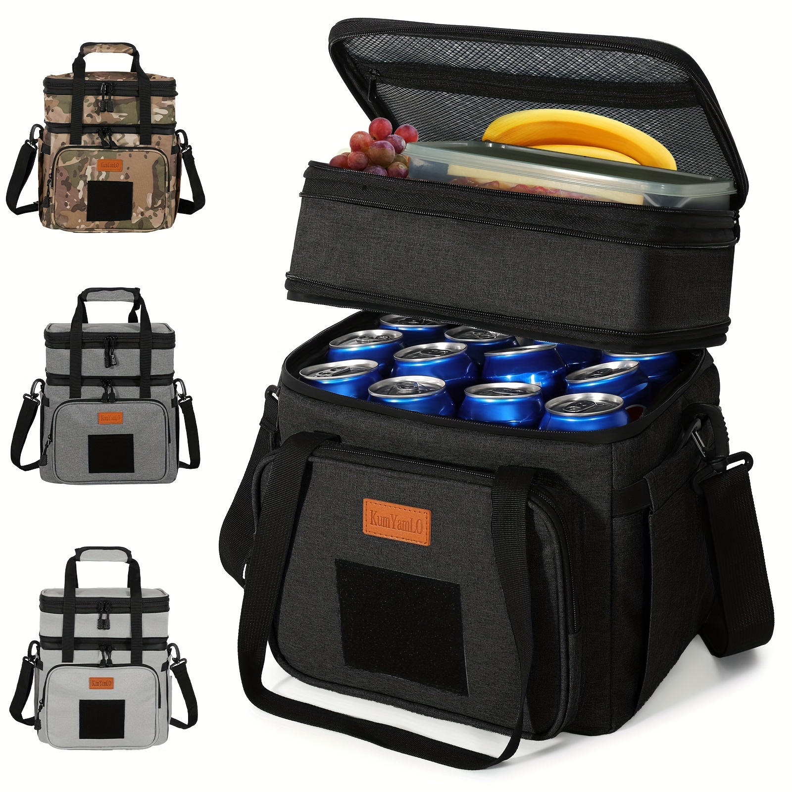 

Lunch Box & Bag For Men: Large Insulated Leakproof Soft Cooler Bag For Men & Women