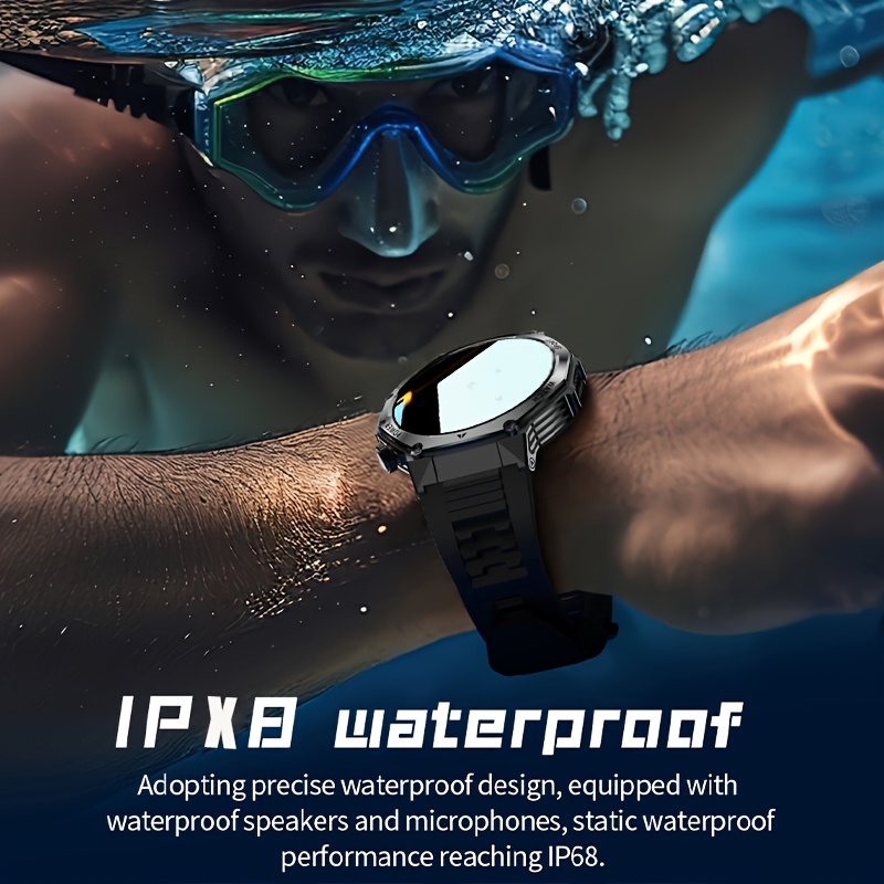 Smartwatch with LED Flashlight & 800mAh Battery