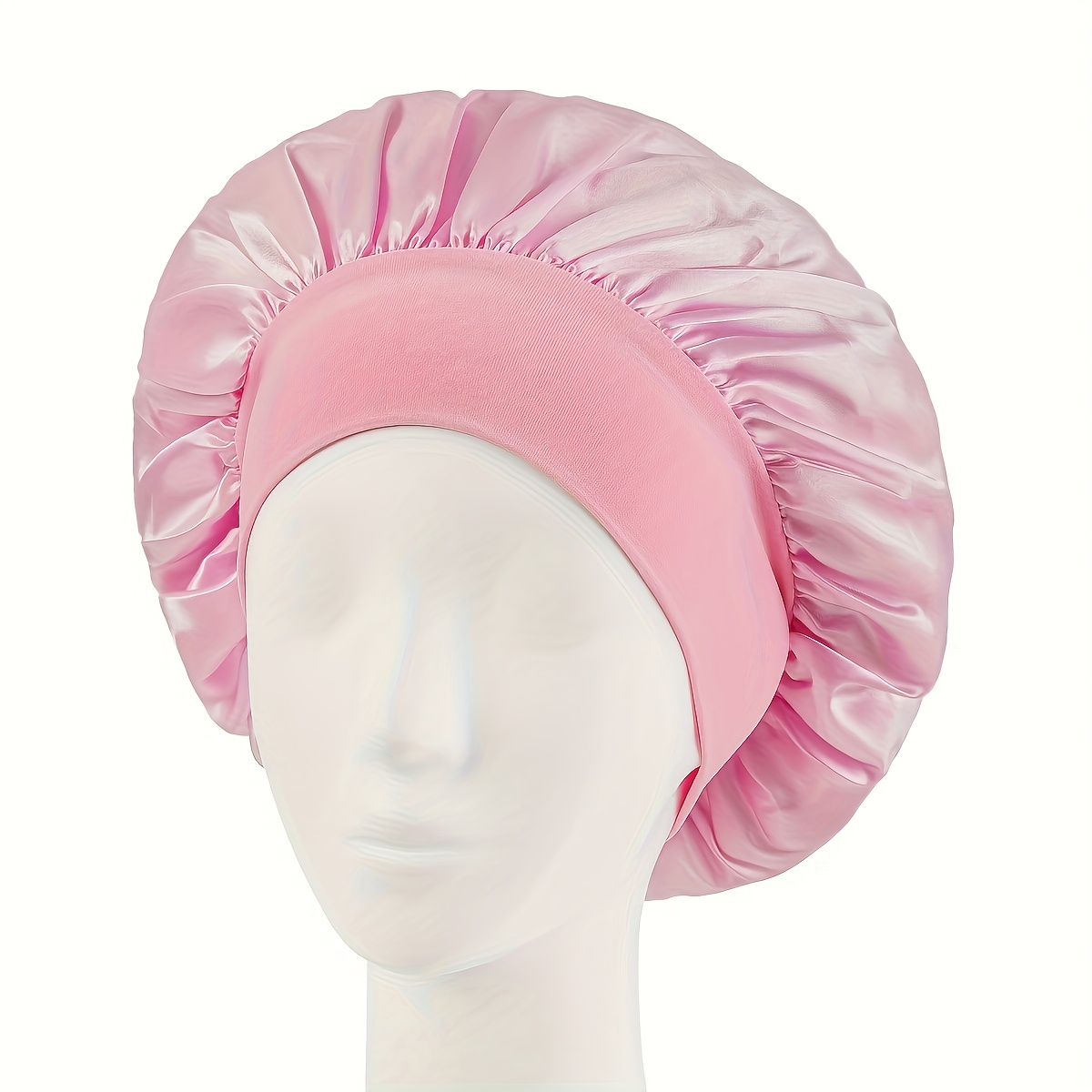 luxurious satin women' cap/bath bonnet/dryer hair cover 100
