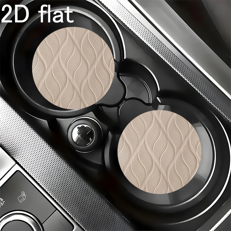 TEMU 2pcs Wavy Car Cup Holders, Anti-slip Coasters, Fashionable Design, Suitable For Cars And , Perfect For Coffee, Tea, Wine, And Drinks, Ideal For