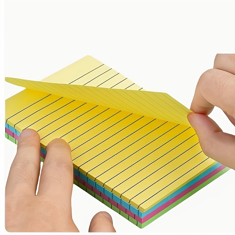TEMU 100-page Colorful Sticky Notes- Creative Memo Pad, Available In 4 Colors- Tearable Notepad, Suitable For Office And Home Use, Convenient For ,