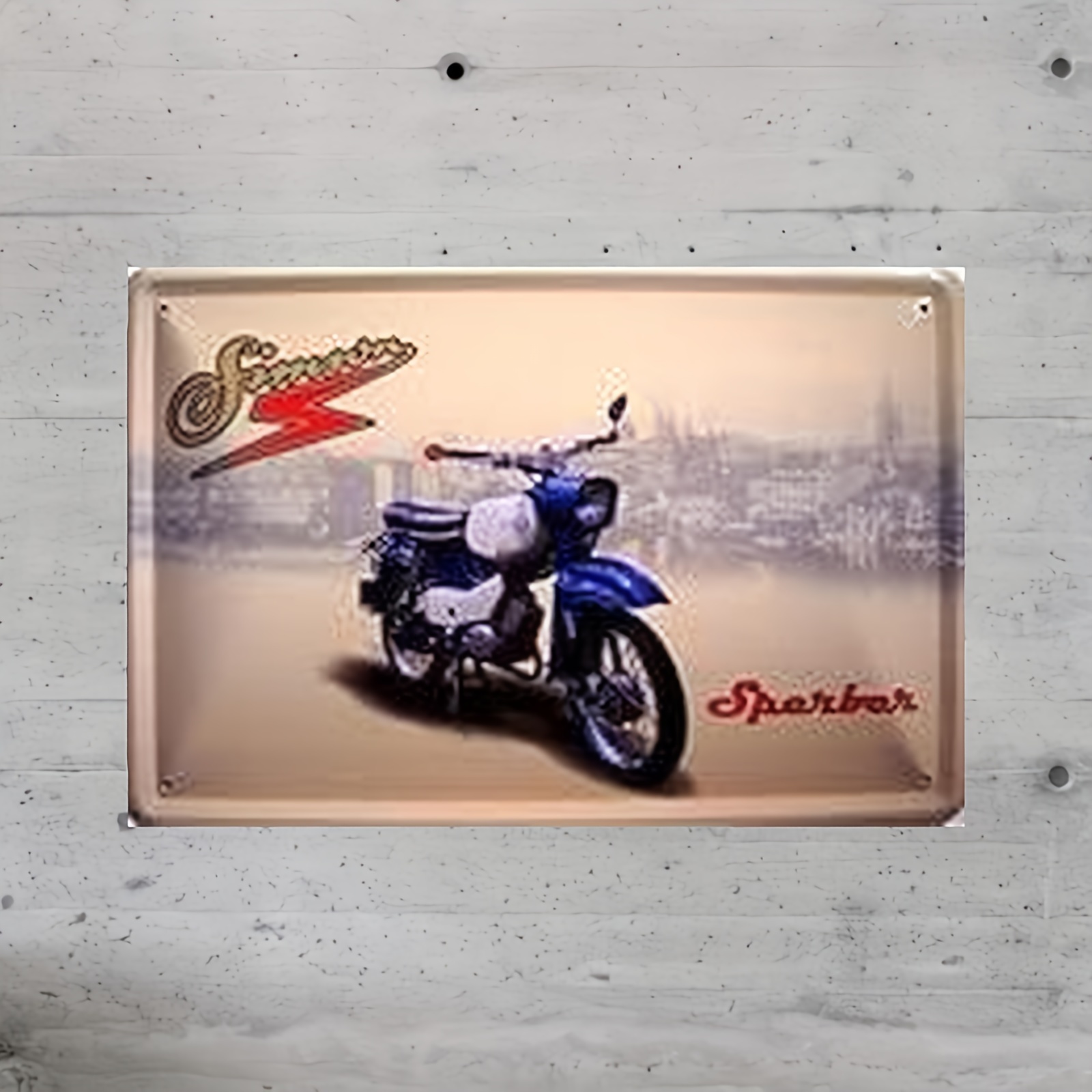 

1pc, Evolution Motorcycle Ddr Tin Sign, 20x30cm, Metal Sheet Art, , Green//white, Wall Decor, Vintage Style, Art Storage & Transport, Holiday Gift