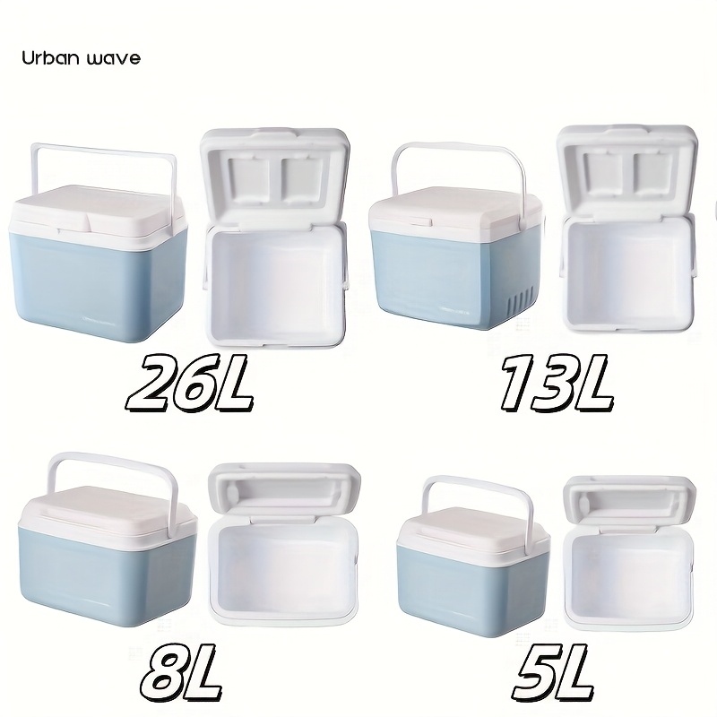 [Portable Cooler Box] Portable Cooler Box with Insulated Hard Shell That Retains Ice, Perfect for Camping, Tailgate Parties, Beach Outings, Picnics, Grocery Shopping, And Boating