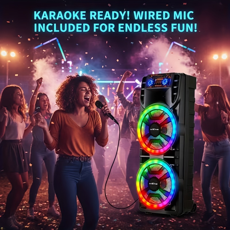7000W Portable Party Bluetooth Speaker with Subwoofer