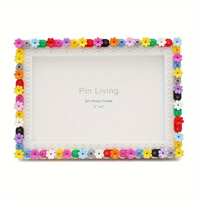 

Pin Living Garden Diy Building Block Photo Frame - Rectangle, Eclectic Style, Horizontal Display - Compatible No Power Needed