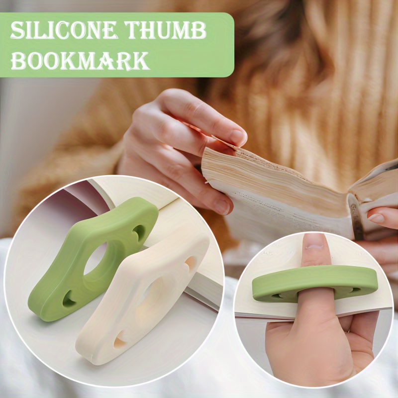 

Silicone Thumb Book Page Holder - Books Open, Ideal Gift For Readers & , Office Essential, Reading Accessories, Book Accessories