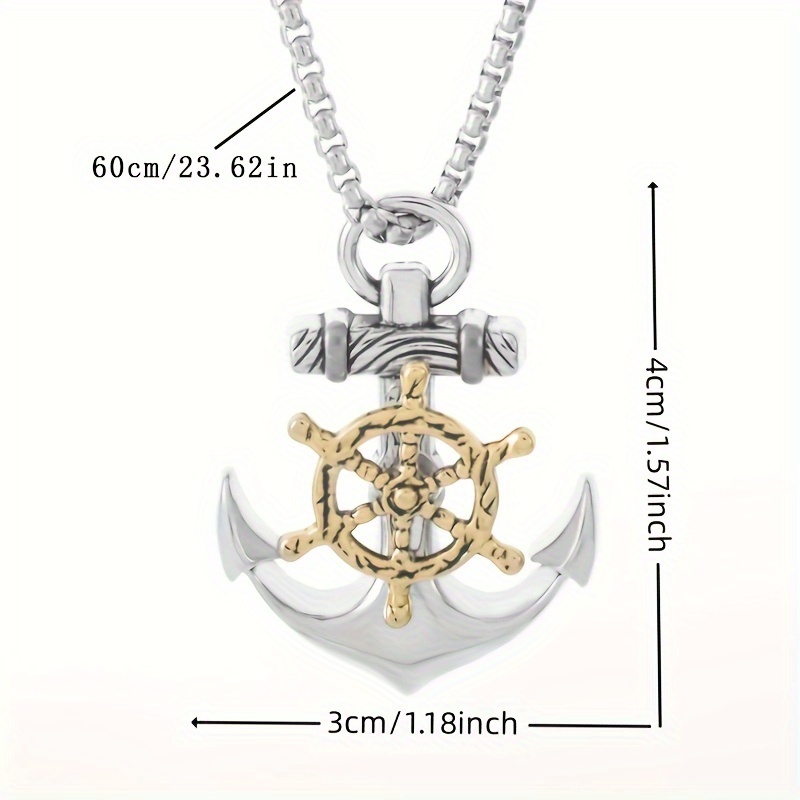 Image of Men' Punk Vintage Pendant Necklace Hip Hop Rock Party Jewelry Gift