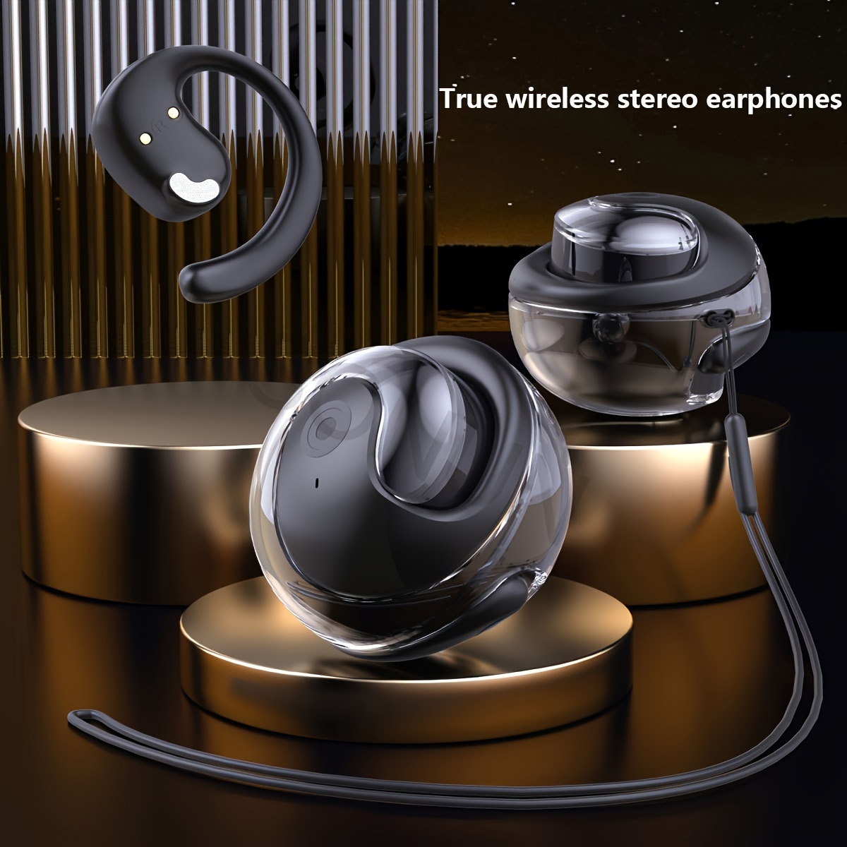 

Wireless Half In Earphones For Sports, Battery Life, High Sound Quality For Men And Women, Suitable For Ios And Android