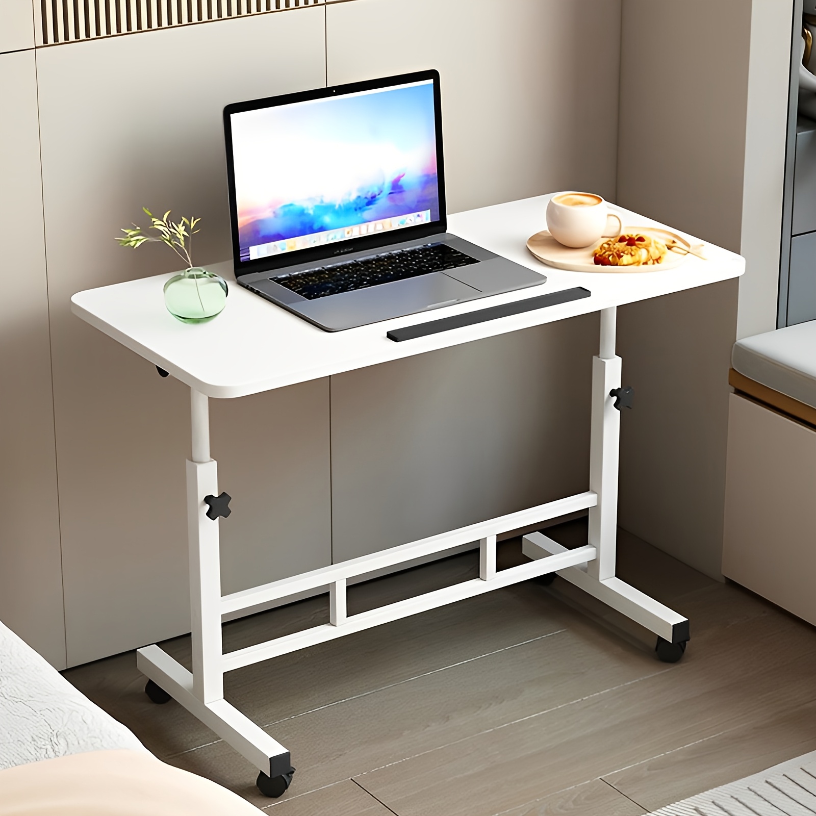 Ergonomic Adjustable Height 23.6" - 35" And Angle 0° - 90° Standing Desk, Space Computer Desk, Flexible , Durable And Easy To Assemble, Spacious Folding Table For Home Office, Sofa