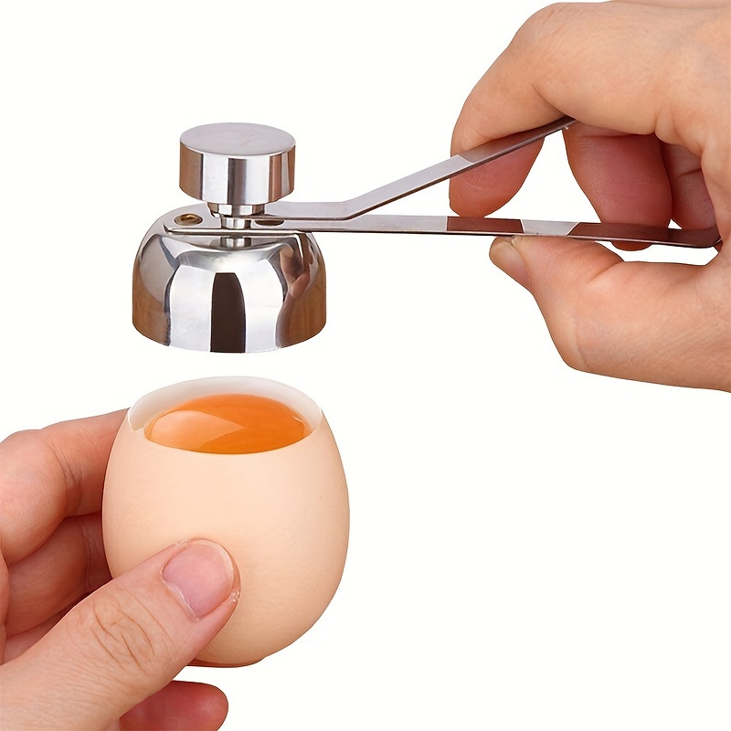 TEMU 1pc Stainless Steel Egg Opener, Kitchen Metal Egg Opener