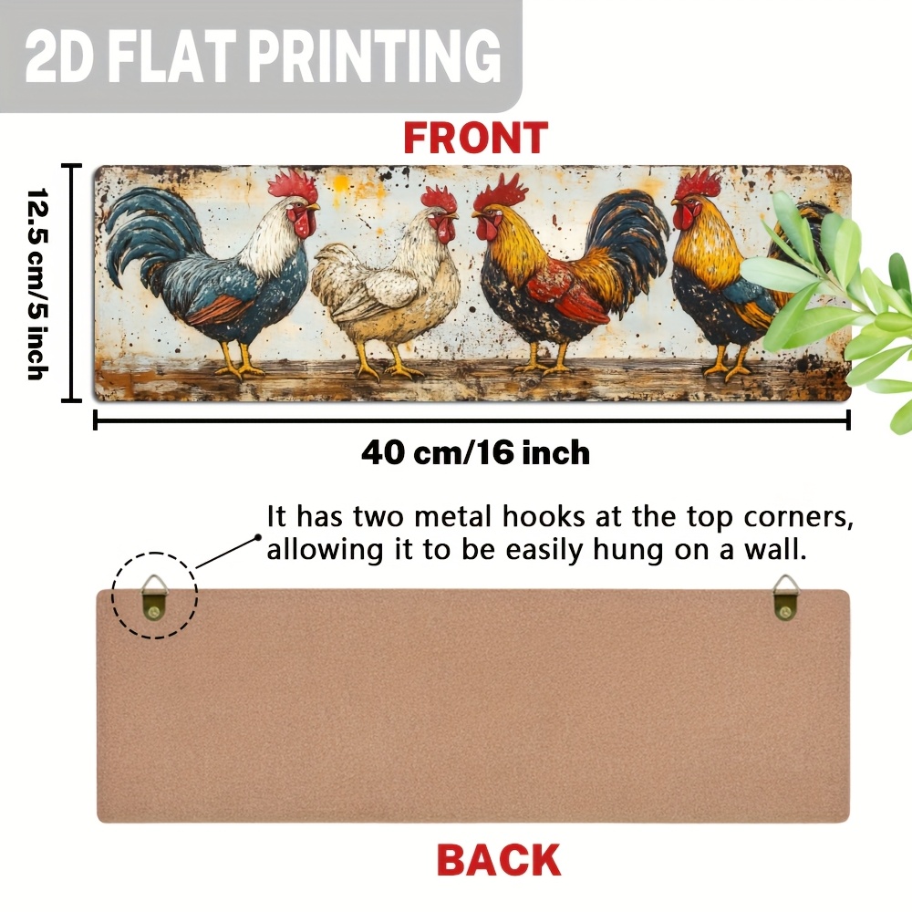 Dessous De Plat Fonte Émaillée – Coq Et Poule – Déco Campagne Ferme – Lot