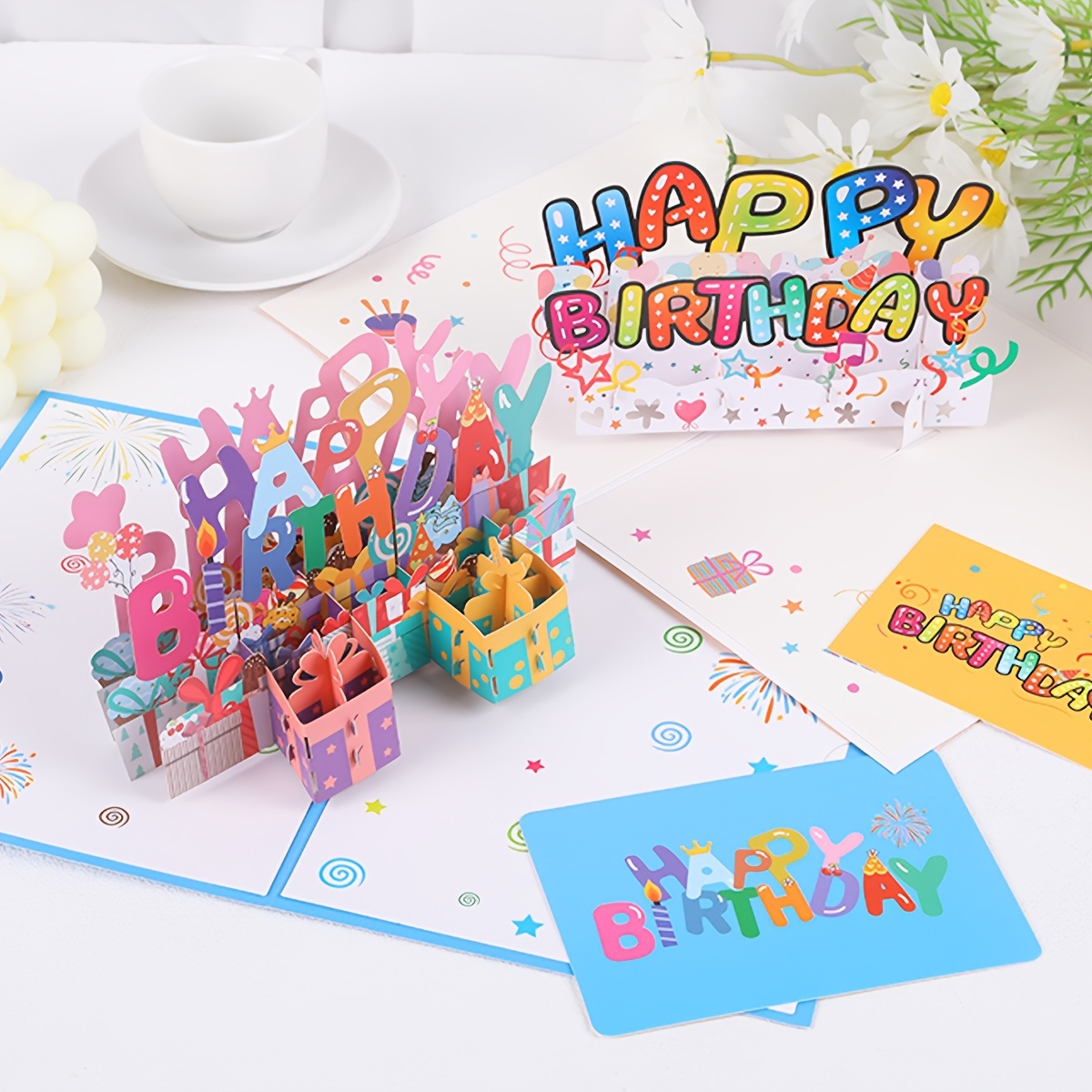 

Blue Cartoon-themed Birthday Card - , Colleagues, Teachers & Friends!, , Friends