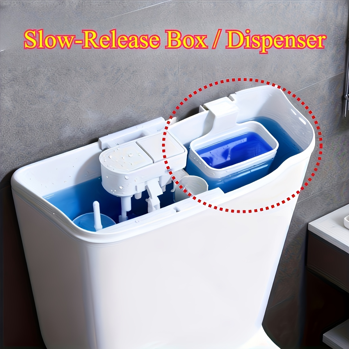 home toilet solid soap dispenser water tank replacement part plastic material   no electricity needed extends  